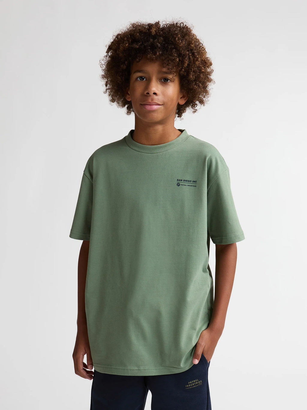 Camiseta manga corta kaki PETROL