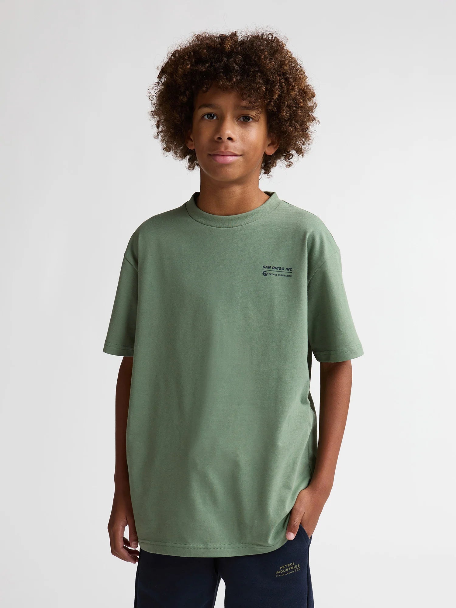 Camiseta manga corta kaki PETROL