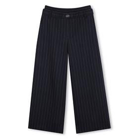 Pantalón ancho de raya azul DKNY