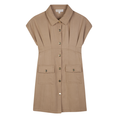 Vestido camel de Michael Kors