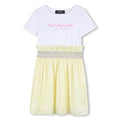 Vestido amarillo y blanco de Karl Lagerfeld