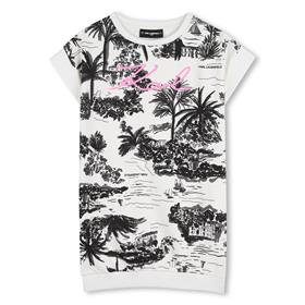 Vestido sudadera palmeras Karl Lagerfeld