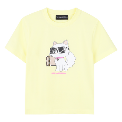 Camiseta gato amarilla