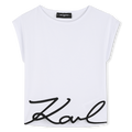 Camiseta sin manga blanca Karl