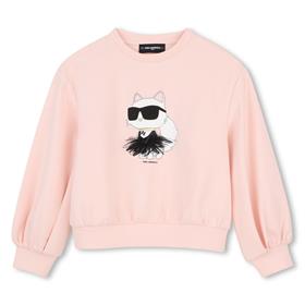 Sudadera rosa gato Karl