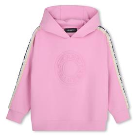 Sudadera con capucha rosa de Karl